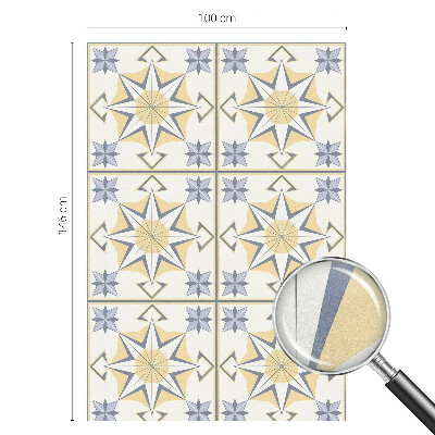 Witraż przyklejany na okno folia matowa Gwiazdy geometryczne