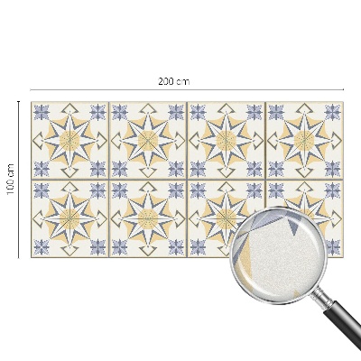 Witraż przyklejany na okno folia matowa Gwiazdy geometryczne