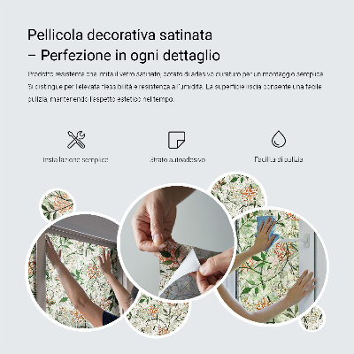 Witraż przyklejany na okno folia matowa Gwiazdy geometryczne