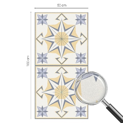 Witraż przyklejany na okno folia matowa Gwiazdy geometryczne