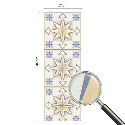 Witraż przyklejany na okno folia matowa Gwiazdy geometryczne