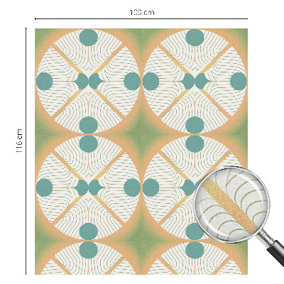 Witraż przyklejany na okno folia matowa Geometryczna harmonia