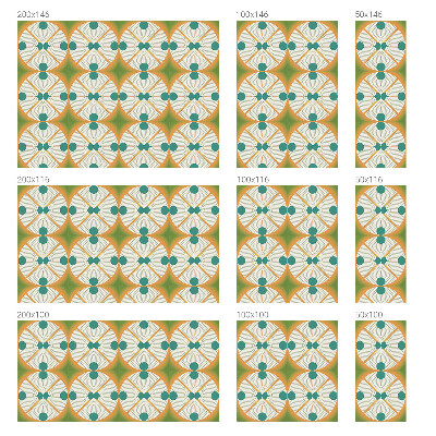 Witraż przyklejany na okno folia matowa Geometryczna harmonia