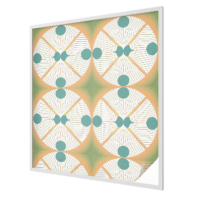 Witraż przyklejany na okno folia matowa Geometryczna harmonia