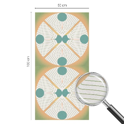 Witraż przyklejany na okno folia matowa Geometryczna harmonia