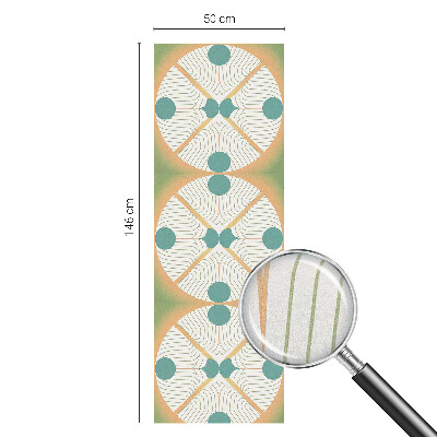 Witraż przyklejany na okno folia matowa Geometryczna harmonia