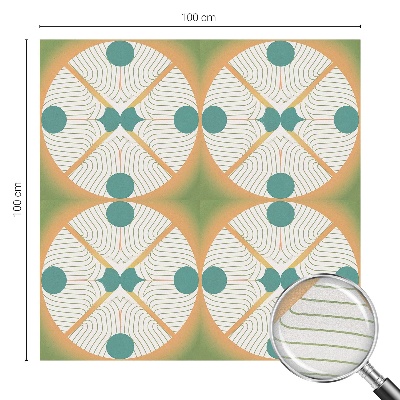 Witraż przyklejany na okno folia matowa Geometryczna harmonia