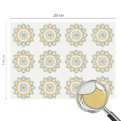 Witraż przyklejany na okno folia matowa Kolorowe mandale