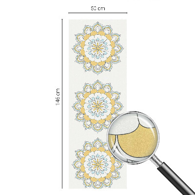 Witraż przyklejany na okno folia matowa Kolorowe mandale