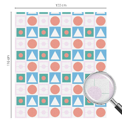 Folia mleczna na okno wzór witraż Abstrakcyjne wzory