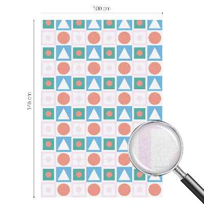 Folia mleczna na okno wzór witraż Abstrakcyjne wzory
