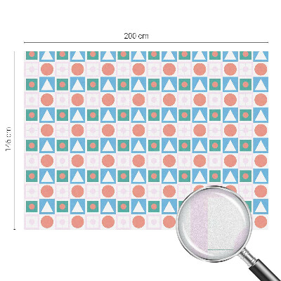 Folia mleczna na okno wzór witraż Abstrakcyjne wzory