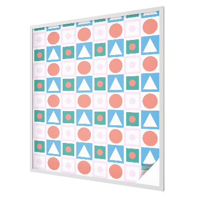 Folia mleczna na okno wzór witraż Abstrakcyjne wzory