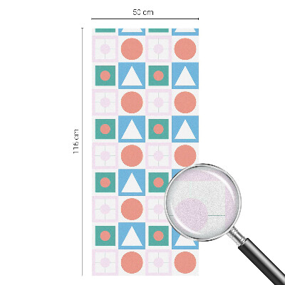 Folia mleczna na okno wzór witraż Abstrakcyjne wzory