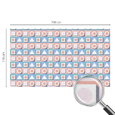 Naklejka witraż na szybę mleczna Geometryczne wzory