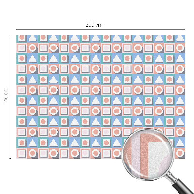 Naklejka witraż na szybę mleczna Geometryczne wzory