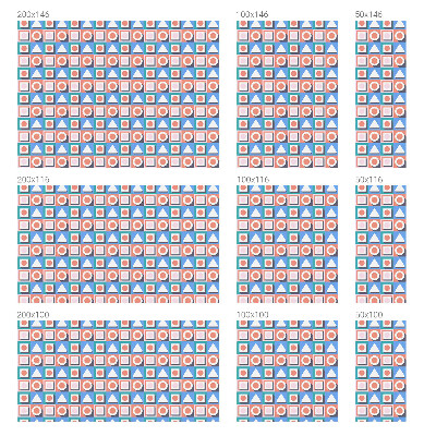 Naklejka witraż na szybę mleczna Geometryczne wzory