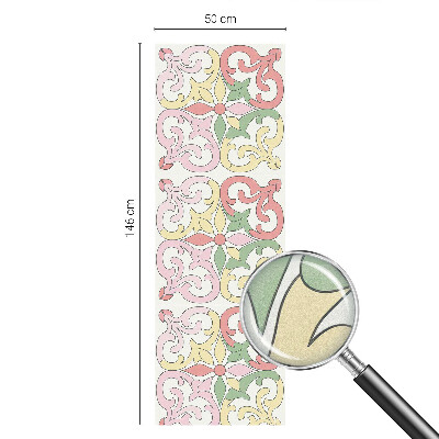 Folia okienna dekoracyjna witraż Kwiatowe ornamenty