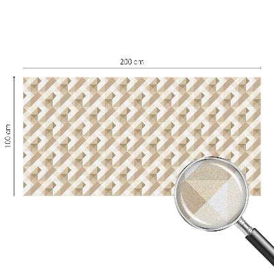 Folia mleczna na okno wzór witraż Trójkątne wzory