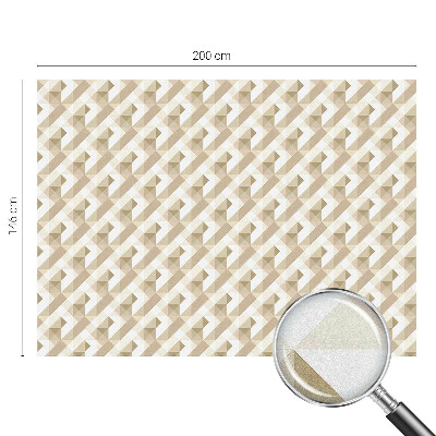 Folia mleczna na okno wzór witraż Trójkątne wzory