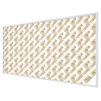 Folia mleczna na okno wzór witraż Trójkątne wzory