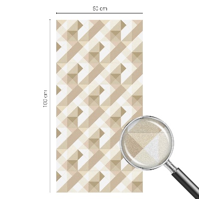 Folia mleczna na okno wzór witraż Trójkątne wzory