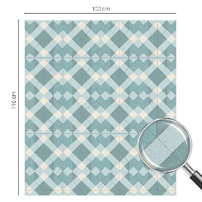 Naklejka witraż na szybę mleczna Geometryczne wzory