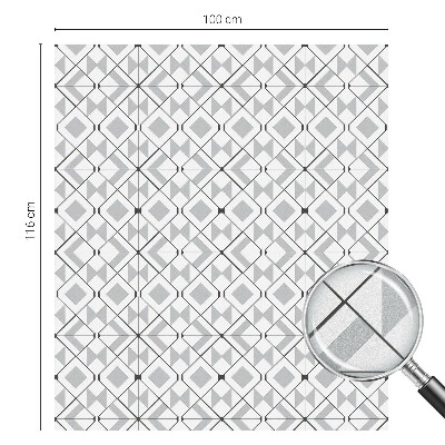 Folia okienna dekoracyjna witraż Geometryczne wzory
