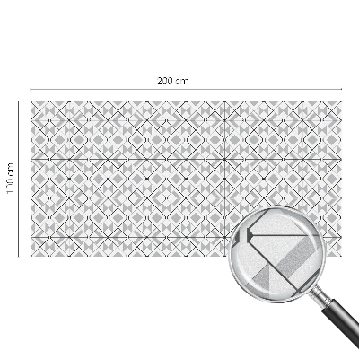 Folia okienna dekoracyjna witraż Geometryczne wzory