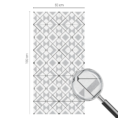 Folia okienna dekoracyjna witraż Geometryczne wzory