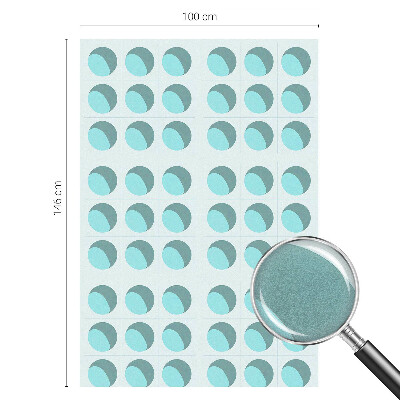 Witraż przyklejany na okno folia matowa Nowoczesne koła