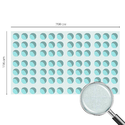 Witraż przyklejany na okno folia matowa Nowoczesne koła