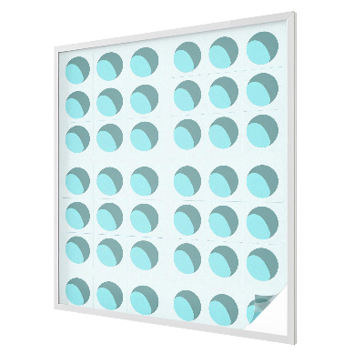 Witraż przyklejany na okno folia matowa Nowoczesne koła