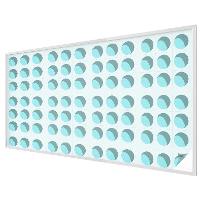 Witraż przyklejany na okno folia matowa Nowoczesne koła