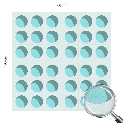 Witraż przyklejany na okno folia matowa Nowoczesne koła