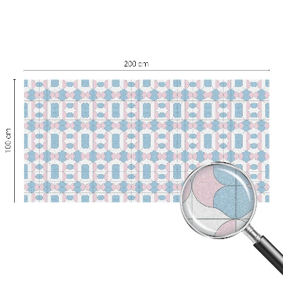 Folia mleczna na okno wzór witraż Pastelowe wzory