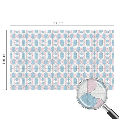 Folia mleczna na okno wzór witraż Pastelowe wzory