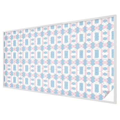 Folia mleczna na okno wzór witraż Pastelowe wzory