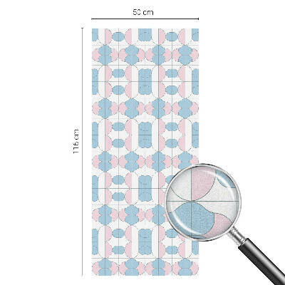 Folia mleczna na okno wzór witraż Pastelowe wzory