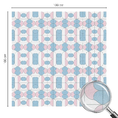 Folia mleczna na okno wzór witraż Pastelowe wzory