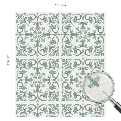 Witraż przyklejany na okno folia matowa Roślinne ornamenty