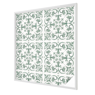 Witraż przyklejany na okno folia matowa Roślinne ornamenty