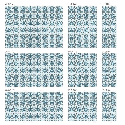 Naklejka witraż na szybę mleczna Kwiatowy wzór