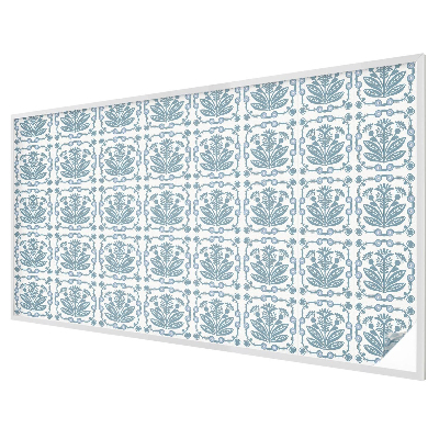 Naklejka witraż na szybę mleczna Kwiatowy wzór