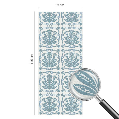 Naklejka witraż na szybę mleczna Kwiatowy wzór