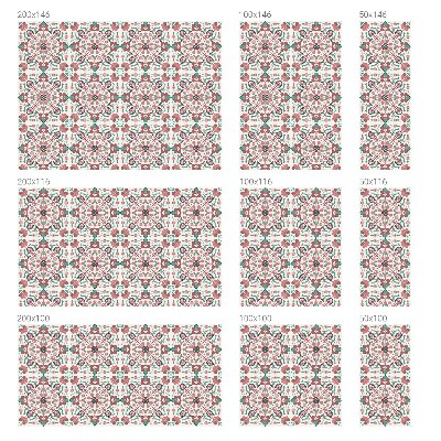 Folia okienna dekoracyjna witraż Kwiatowa harmonia