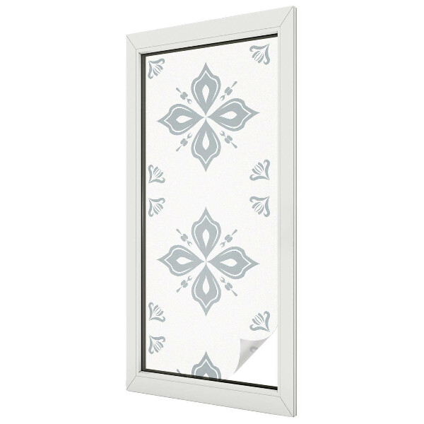 Witraż przyklejany na okno folia matowa Geometryczna symetria