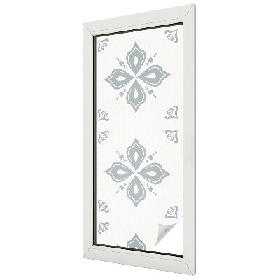 Witraż przyklejany na okno folia matowa Geometryczna symetria