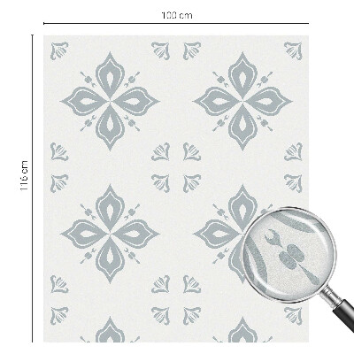 Witraż przyklejany na okno folia matowa Geometryczna symetria