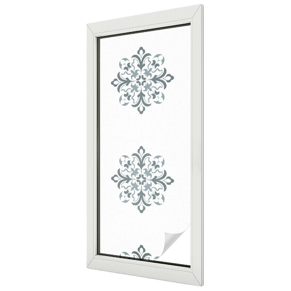 Folia mleczna na okno wzór witraż Klasyczny ornament